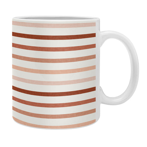 Little Arrow Design Co terra cotta stripes Coffee Mug