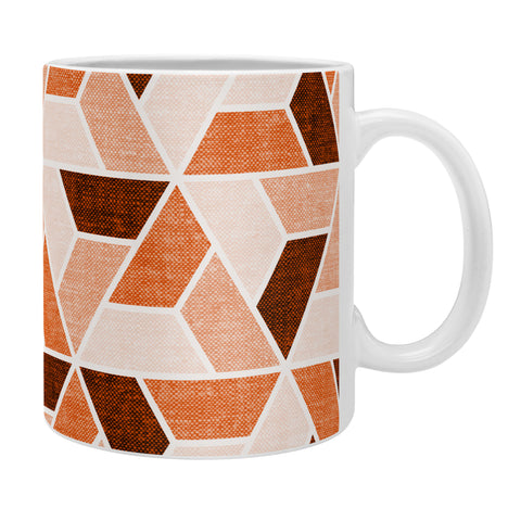 Little Arrow Design Co triangle geo orange Coffee Mug