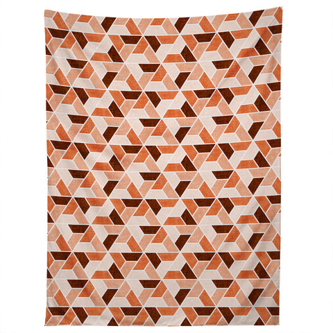 Little Arrow Design Co triangle geo orange Tapestry