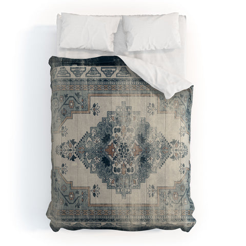 Little Arrow Design Co turkish floral dark blue Comforter
