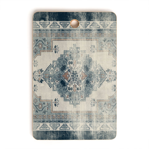 Little Arrow Design Co turkish floral dark blue Cutting Board Rectangle