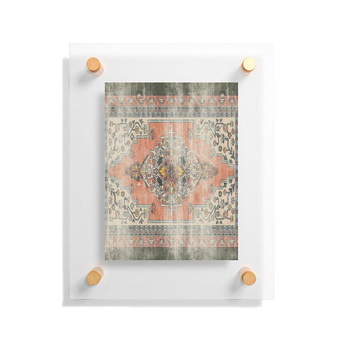 Little Arrow Design Co turkish floral orange olive Floating Acrylic Print