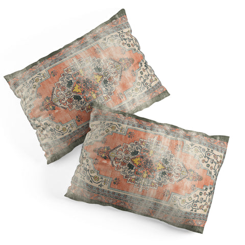 Little Arrow Design Co turkish floral orange olive Pillow Shams