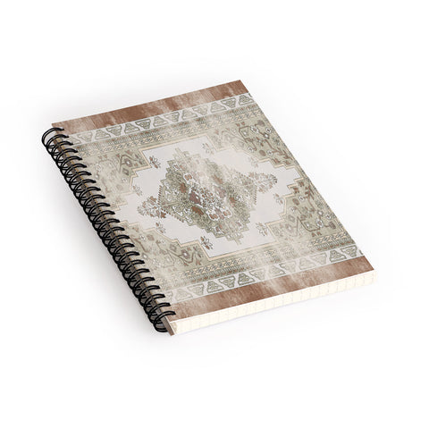 Little Arrow Design Co turkish floral sage brown Spiral Notebook