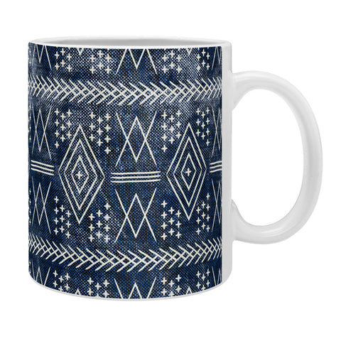 Little Arrow Design Co vintage moroccan on blue Coffee Mug