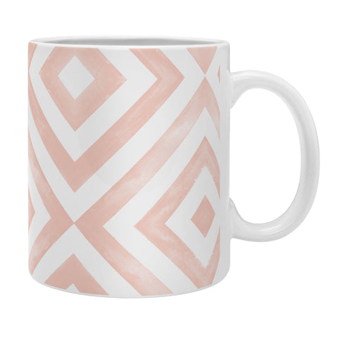 Little Arrow Design Co watercolor diamonds in pink Coffee Mug