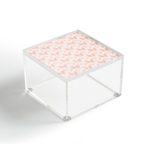Little Arrow Design Co watercolor feather in pink Acrylic Box