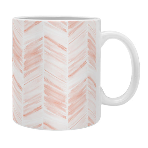 Little Arrow Design Co watercolor feather in pink Coffee Mug