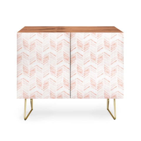 Little Arrow Design Co watercolor feather in pink Credenza