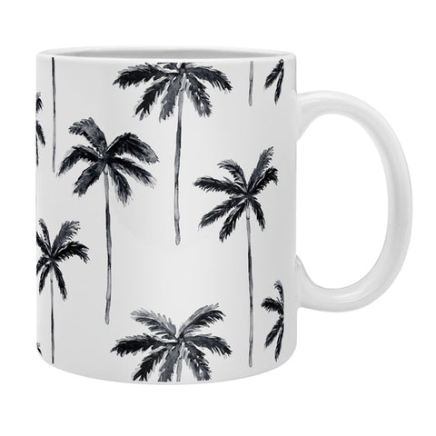 Little Arrow Design Co watercolor palm tree in black Coffee Mug