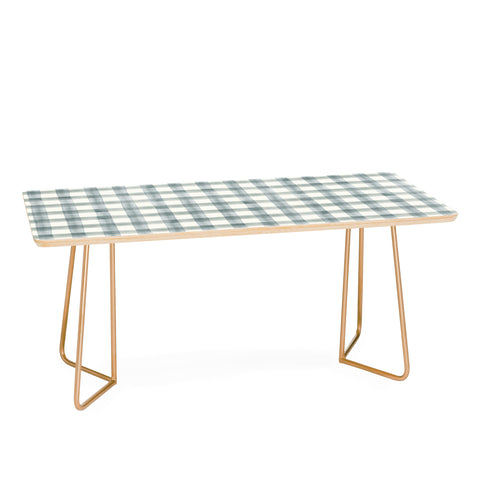 Little Arrow Design Co watercolor plaid muted blue Coffee Table