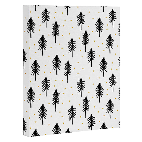 Little Arrow Design Co winter pines Art Canvas