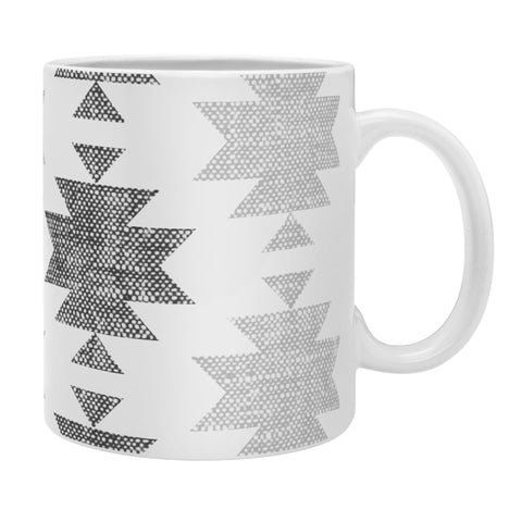 Little Arrow Design Co Woven Aztec in Grey Coffee Mug