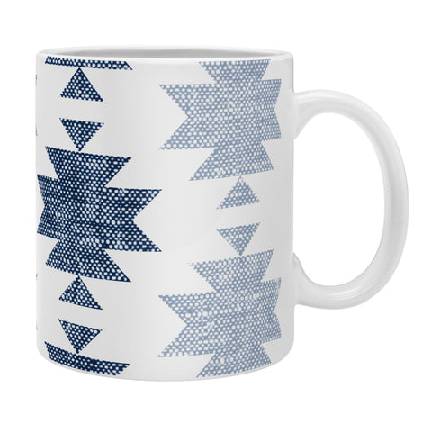 Little Arrow Design Co Woven Aztec in Navy Coffee Mug