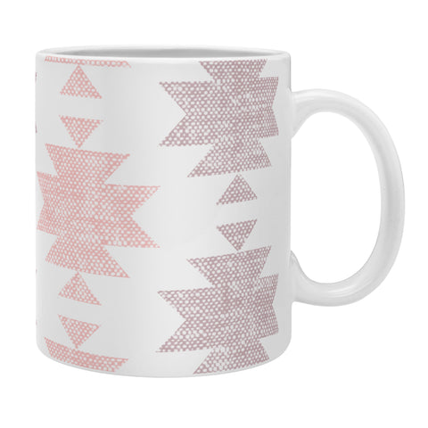 Little Arrow Design Co Woven Aztec in Peach Coffee Mug