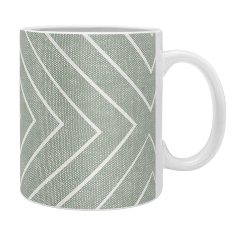 Little Arrow Design Co woven diamonds sage Coffee Mug