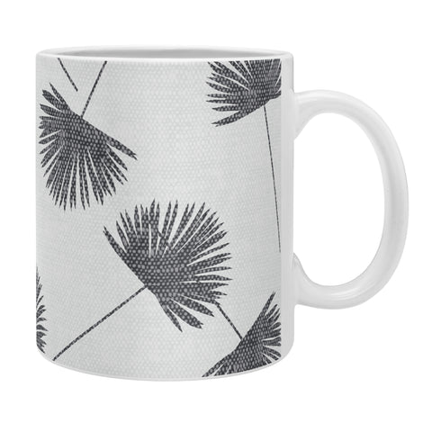 Little Arrow Design Co Woven Fan Palm in Grey Coffee Mug