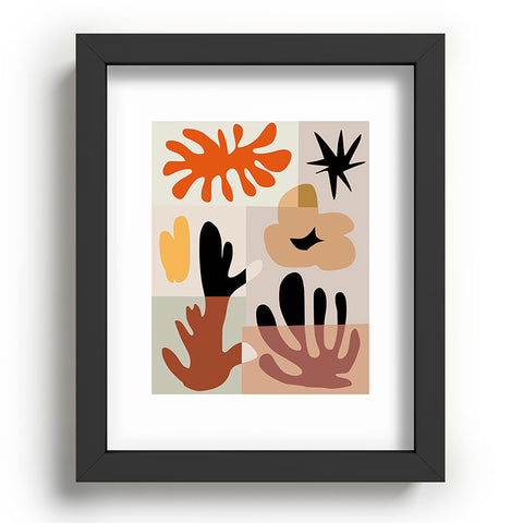 Little Dean Abstract shape collage Recessed Framing Rectangle