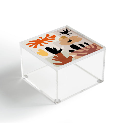 Little Dean Abstract shape collage Acrylic Box