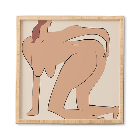 Little Dean Booty nude Framed Wall Art