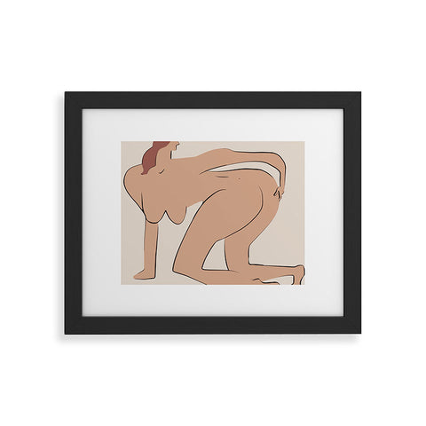 Little Dean Booty nude Framed Art Print