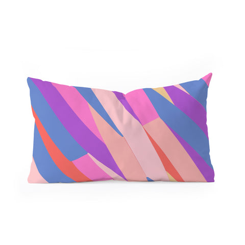 Little Dean Color stripe Oblong Throw Pillow
