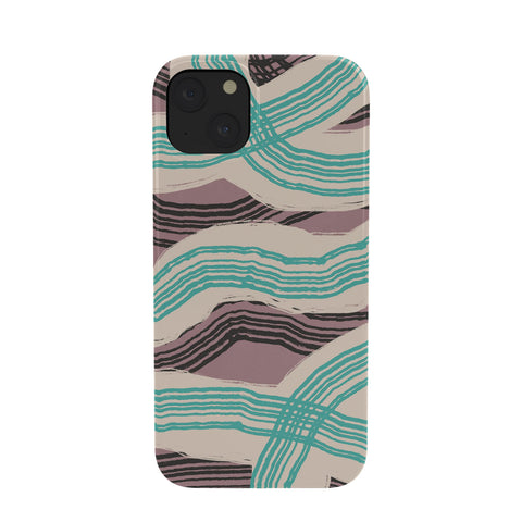Little Dean Muted pink and green stripe Phone Case