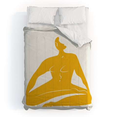 Little Dean Zen nude in yellow Comforter