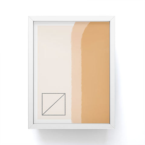 Lola Terracota 11 Door geometry Framed Mini Art Print