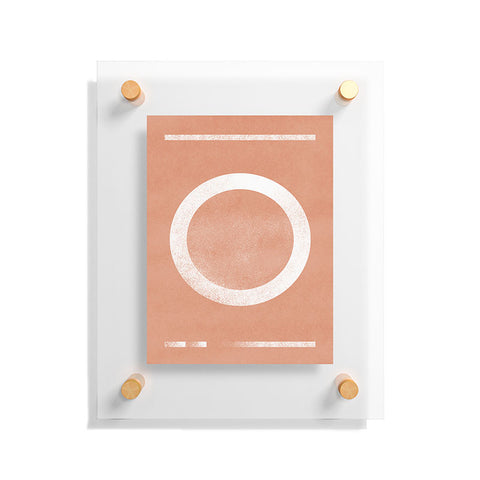 Lola Terracota Circle minimal artwork Floating Acrylic Print