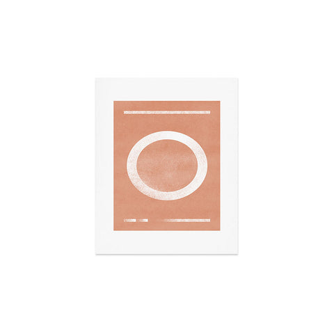 Lola Terracota Circle minimal artwork Art Print
