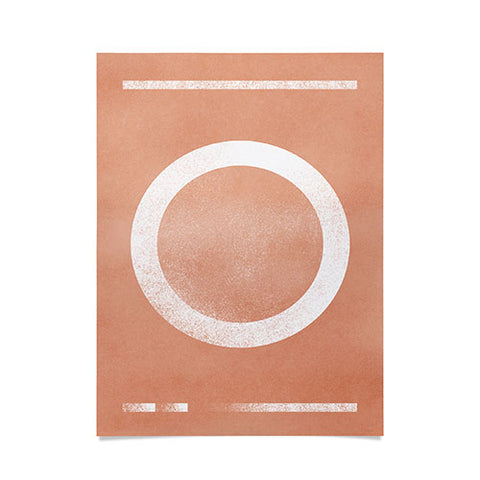 Lola Terracota Circle minimal artwork Poster