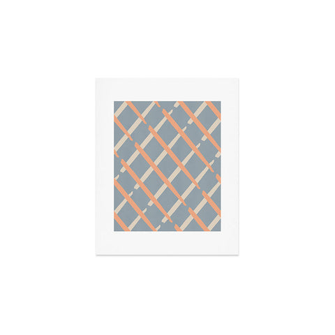 Lola Terracota Classic line pattern 444 Art Print