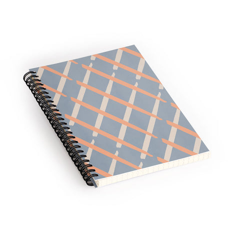 Lola Terracota Classic line pattern 444 Spiral Notebook