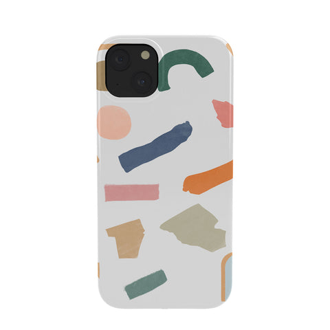 Lola Terracota Mix of color shapes happy Phone Case