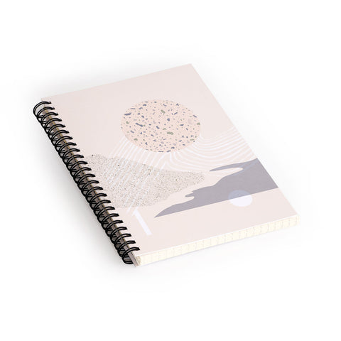 Lola Terracota Soft landscape Spiral Notebook