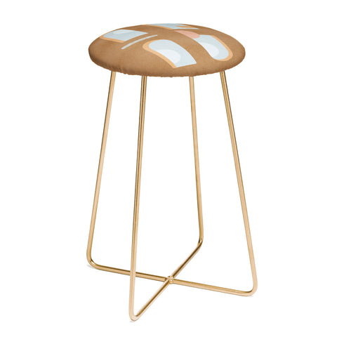 Lola Terracota The arch of a window abstract shapes contemporary Counter Stool