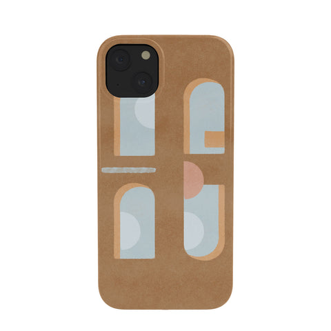Lola Terracota The arch of a window abstract shapes contemporary Phone Case