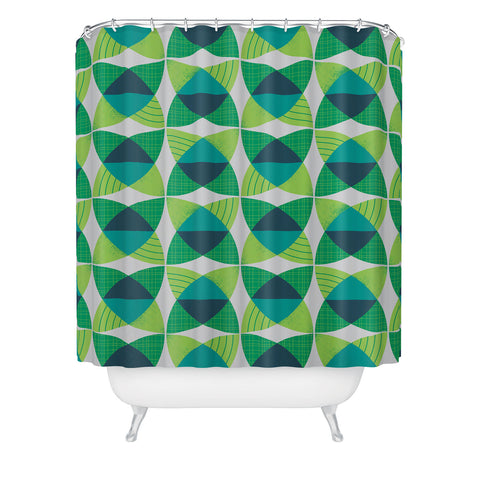 Lucie Rice And Circle Gets A Square Shower Curtain