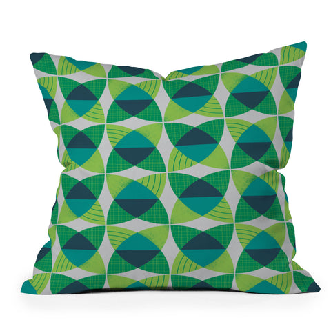 Lucie Rice And Circle Gets A Square Throw Pillow
