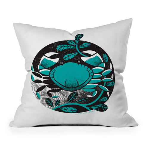 Lucie Rice Cammie Cancer Throw Pillow