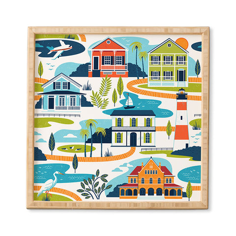 Lucie Rice Conch Republic Framed Wall Art
