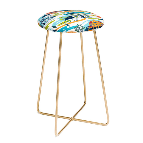 Lucie Rice Conch Republic Counter Stool