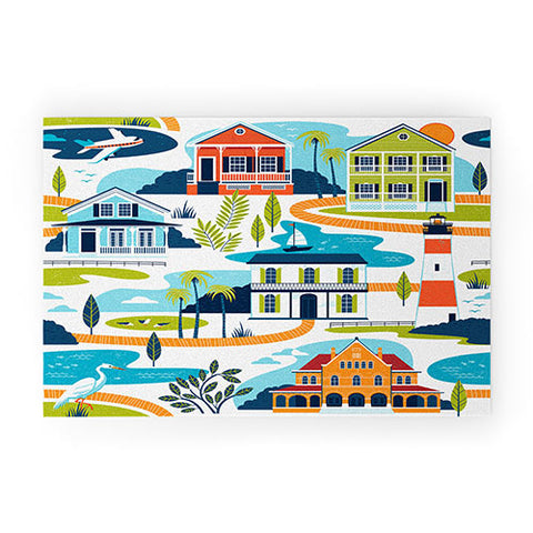 Lucie Rice Conch Republic Welcome Mat