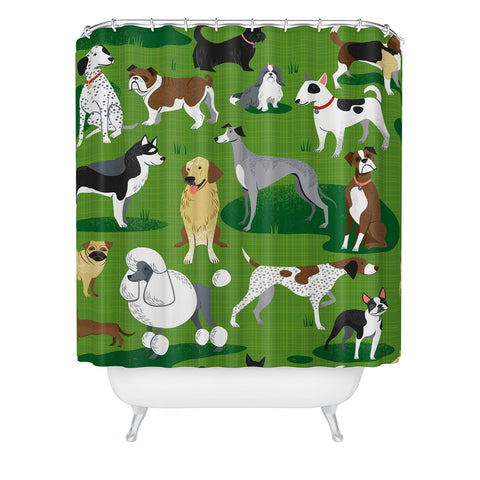 Lucie Rice Dog Day Afternoon Shower Curtain