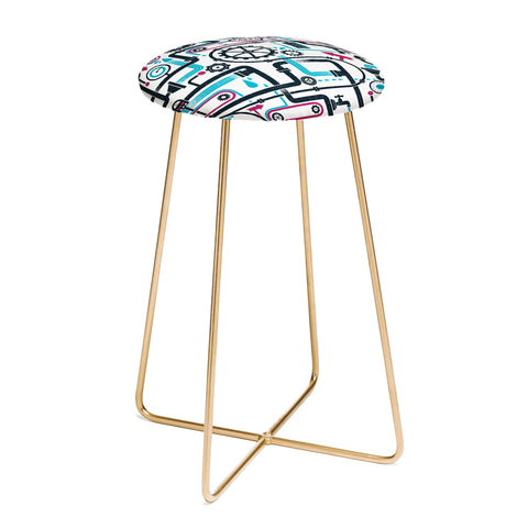 Lucie Rice WATERWORKS Counter Stool