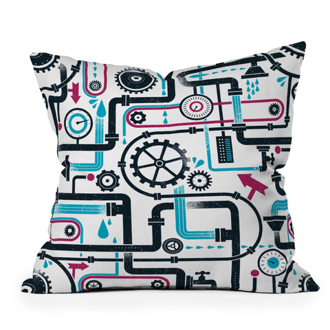 Lucie Rice WATERWORKS Throw Pillow