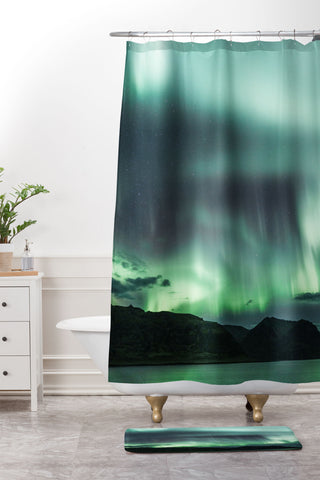 Luke Gram Borgarfjrur Iceland Shower Curtain And Mat