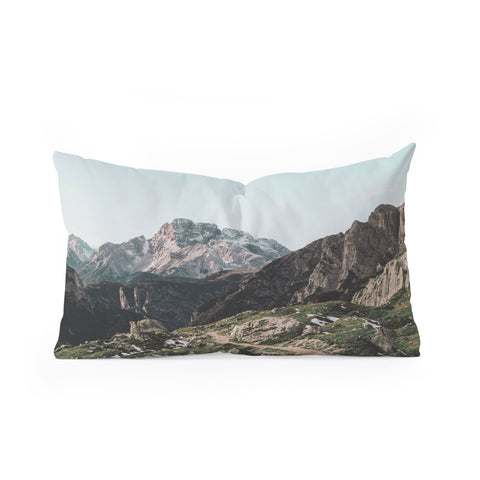 Luke Gram Italian Dolomites II Oblong Throw Pillow