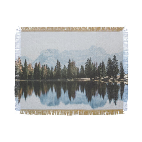Luke Gram Italian Dolomites landscape version Throw Blanket